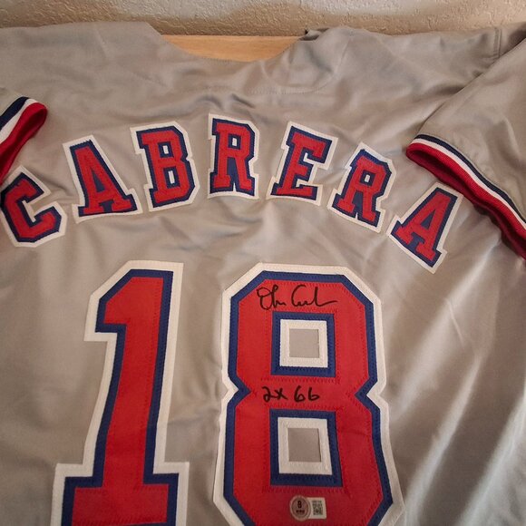 Orlando Cabrera Signed Autographed INSCRIBED 2x Gold Glove Winner Expos BECKETT - Picture 5 of 5